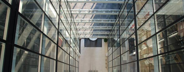 looking down from a high building